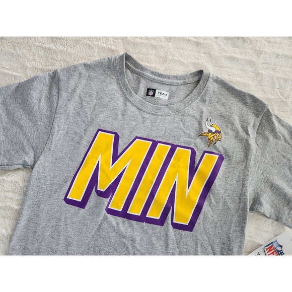 NFL Team Apparel Minnesota Vikings Short Sleeve T Shirt Mens Small NWT - Picture 1 of 6